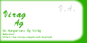 virag ag business card